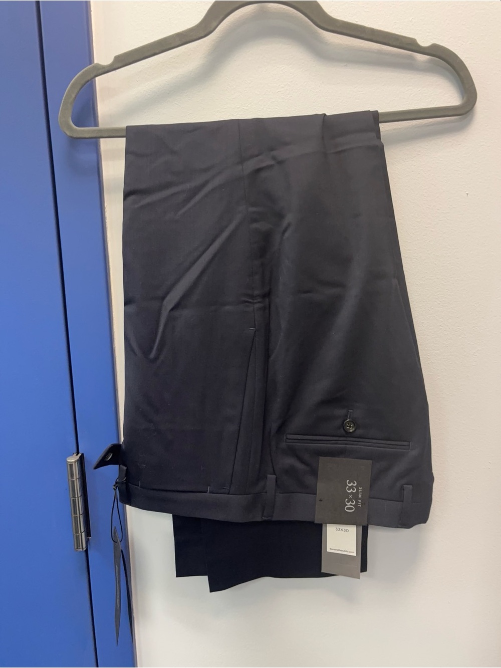 Banana Republic Slim Fit Dress Pants in Navy